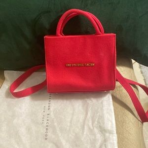 Red cloth Brandon Blackwood ESR tote
